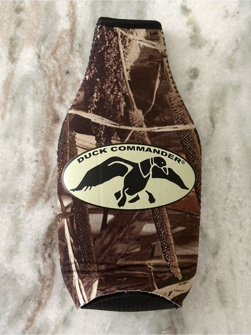 Duck Commander Camo Bottle Cooler Koozie - Brown and Tan